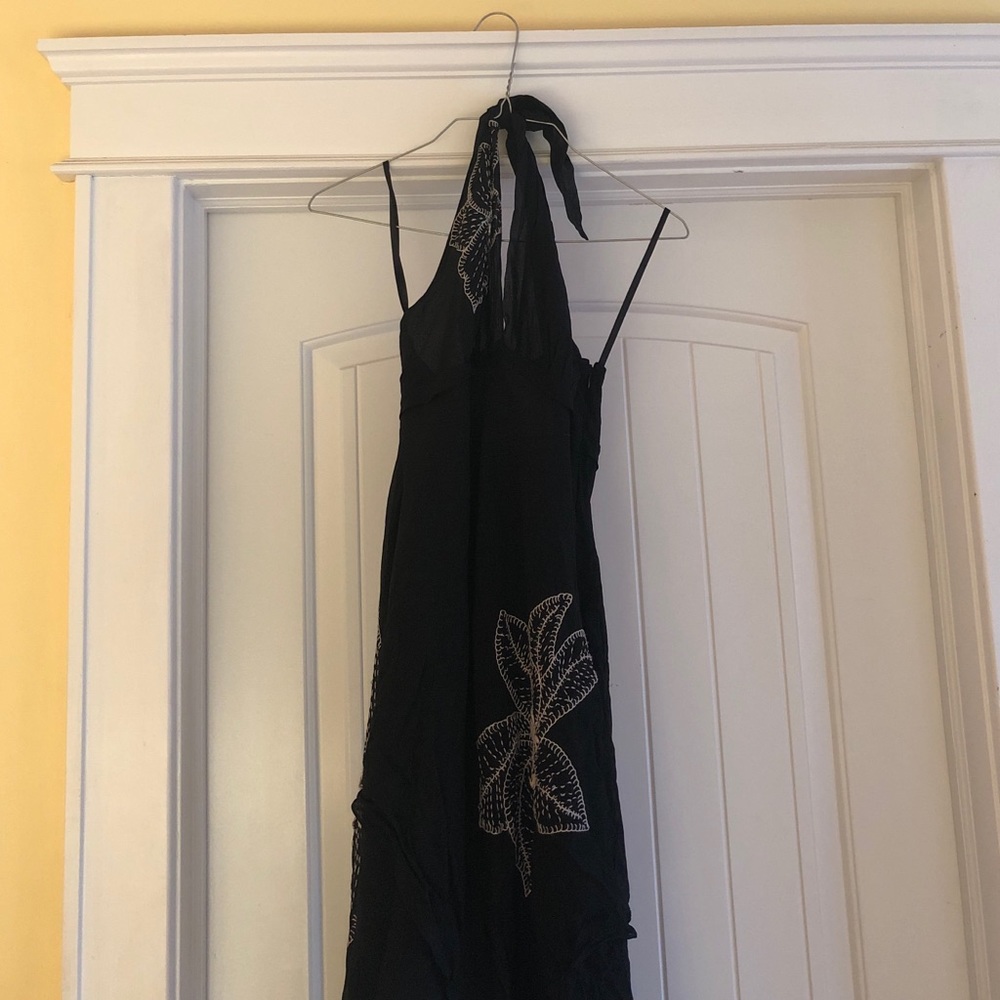 Bcbg 100% silk halter dress